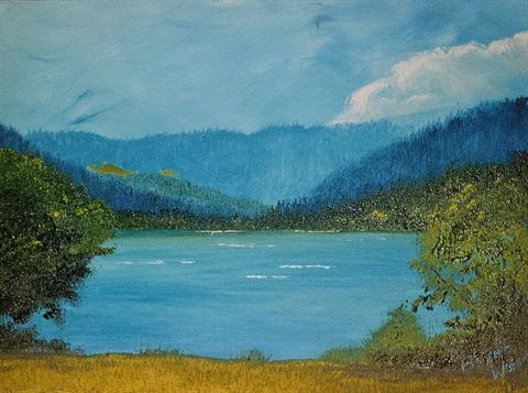 Titisee - Blick über den See zum Feldberg