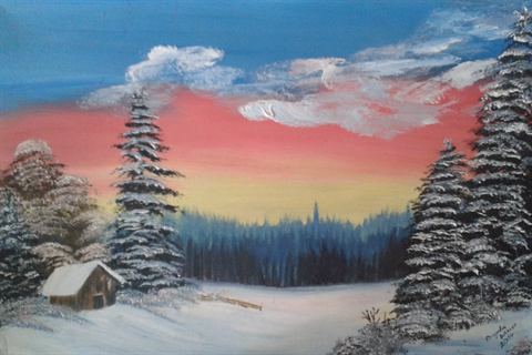 Verschneite Winterlandschaft